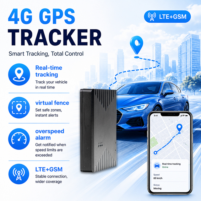 4G Network Accurate Positioning Locator Car Motorcycle Bus Fleet Vehicle GPS Tracker