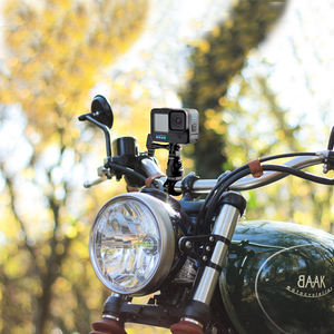 Tornillo Ajustable Fácil Rotación 360 Grados Aleación de aluminio <span class=keywords><strong>Go</strong></span> Pro Action Camera Bike Mount Manillar - Product Image 5