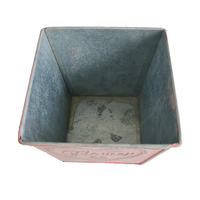 Vente en gros de mini jardinières en relief avec cœurs carrés pour plantes succulentes, motifs de peinture pour jardin