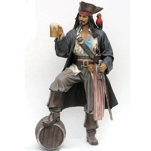 Customize <strong>Life</strong> <strong>Size</strong> Resin <strong>Statue</strong> Model Polyresin <strong>Pirate</strong> Captain <strong>Statue</strong> for Home Outdoor Decoration - Product Image 4