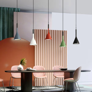 Stile semplice per camera da letto corridoio ristorante <span class=keywords><strong>Bar</strong></span> sala da pranzo lampada nordica Vintage retrò luce pendente - Product Image 3