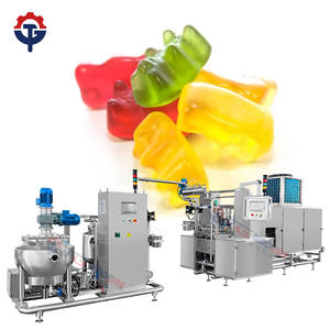 Línea de producción de caramelos de goma industrial automática Equipo de componentes PLC de nueva condición para la fabricación de gelatina de pectina y gelatina - Product Image 1