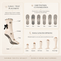 Calcetines de Pilates para mujer con lazo de terciopelo negro, antideslizantes, transpirables, absorbentes del sudor, calcetines de yoga con agarre para ballet, elegantes con ribete de volantes