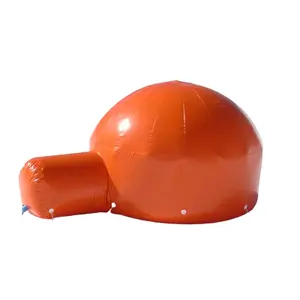 Ngoài trời Tùy Chỉnh Inflatable tuyết Lều tuyết cắm trại mái vòm Lều cựu Ice Lều tuyết khuôn lều với đường hầm kín cho Tuyết Lều tuyết đánh dấu