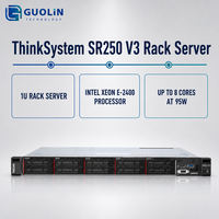 Plateforme de calcul en nuage 128 Go DDR5 ECC NVMe Gen4 Intel Xeon E-2456 Serveur rackable 1U Lenovo ThinkSystem SR250 V3