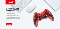 Manette de jeu sans fil USB HV-G89W HAVIT, console de jeu portable, manette de jeu originale, contrôleur de jeu vidéo pour les joueurs PS2 PS3