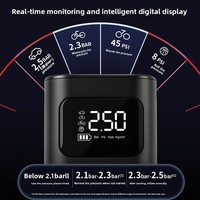 Car Air Pump Portable Smart Wireless Digital Display Inflator Electric Tire Pump Single Cylinder PC Material Onboard Model A5