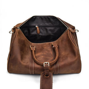 Andong Travel Duffel <b>Bag</b> Handbag for <b>Men</b> Genuine Cow <b>Leather</b> Retro Fashion Large Capacity Travel Outdoor Shoulder <b>Bags</b> - Product Image 4