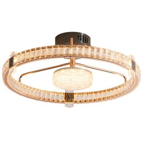 Nuevos accesorios de luces de decoración para sala de estar de dormitorio inteligente, lámpara de luces de techo Led moderna de cristal de lujo dorado - Product Image 2