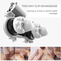 Oreiller de massage cervical portable en forme de U 1200 mAh, 3 vitesses, contrôle intelligent du temps, massage des tissus profonds, télécommande sans fil à trois boutons