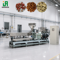 Machine à fabriquer des croquettes pour chiens et chats à double vis pour viande fraîche, machine à fabriquer des aliments secs pour animaux de compagnie, machine extrudeuse d'aliments pour chiens