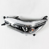 Ensemble de phares LED pour Toyota Hilux Revo 2015 2016 2017 2018 2019, lentille de projecteur, DRL, boîtier noir, paire, 12V, pick-up