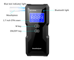 Neuer guter Verkauf genauer Brennstoffzellen-Atem analysator Verkehrs sicherheit Bluetooth-Alkohol tester in Autozubehör - Product Image 6