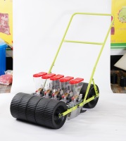 Semoir manuel à pousser 3 rangs pour légumes, oignons, épinards, petites graines de carottes, petite machine à semer