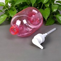 Bouteille en plastique de 500 ml pour désinfectant pour les mains, bouteille en PET transparente