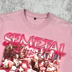 Nouveau design T-shirt imprimé à col rond personnalisé T-shirt surdimensionné en coton personnalisé Streetwear unisexe T-shirts graphiques Boxy - Product Image 3