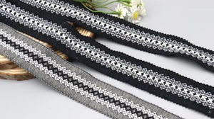 Desain baru sepatu bot renda pita rajutan renda tepi renda batas dekoratif untuk pakaian - Product Image 3