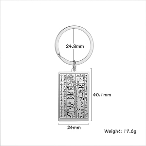 Myshape Talismán de la riqueza Atrayendo dinero Llavero <span class=keywords><strong>6</strong></span> ° y 7 ° Libros de Moisés Llavero Sello de La Fortuna Amuleto Acero inoxidable - Product Image 4
