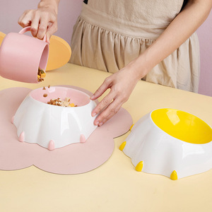 Ceramic <b>Cat</b> Bowl Rounded Non-Slip Pet <b>Feeder</b> For <b>Cat</b> Food And Water Feeding Dish - Product Image 2