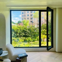 Ventanas Abatibles de Aluminio con Certificación CE ZEYI, Mosquitera Opcional, Ventana Abatible de Aluminio con Pantalla
