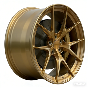 Jantes <span class=keywords><strong>en</strong></span> alliage d'aluminium T6061 forgées monobloc à cinq branches, haute résistance, légères, taille personnalisée 18-22 pouces, européennes - Product Image 4