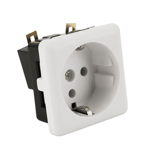 EU 3 <strong>Pin</strong> <strong>Universal</strong> Wall Outlet 100V 250V 6A 10A Black White <strong>AC</strong> Power <strong>Socket</strong> for Kitchen Appliances - Product Image 1