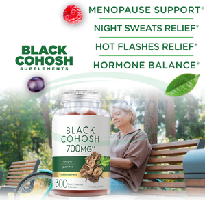 Complément alimentaire en gommes à l'extrait de racine de cohosh noir biologique ASAP OEM pour la santé de la ménopause chez les femmes adultes, qualité alimentaire - Product Image 3