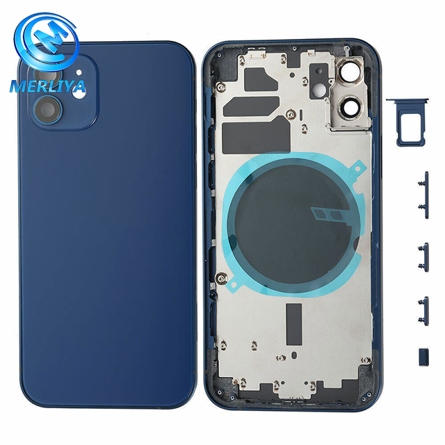 Replacement Xr to 13 Pro Housing for iPhone 12 Back Glass Housing Battery Cover Frame Small Parts
