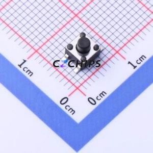 TD-1150SR-4.5H-160 Tactile Switch SMD-4P,4.5x4.5mm Switch Single Pole Single Throw Round Button 1.6N Vertical Mount - Product Image 1