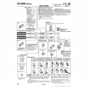 Pièces pneumatiques SYJ514-5LZ d'électrovanne pneumatique SMC - Product Image 1