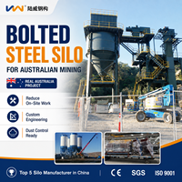 Silo de stockage en vrac pour cendres volantes, réservoir en acier scellé anti-humidité pour poudre, pour centrale à béton, prix usine