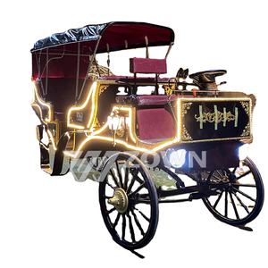 Carros de caballos eléctricos reales de lujo ZOWN, remolque turístico de Henan para instalaciones de parque de atracciones, turismo al aire libre - Product Image 1