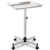 Chariot de salon moderne en acier inoxydable argenté avec 4 roues pivotantes et mobiles pour le rangement de la beauté et des coiffures