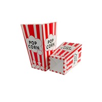 Boîte à popcorn en papier kraft personnalisée avec logo, vente en gros pour fête d'anniversaire