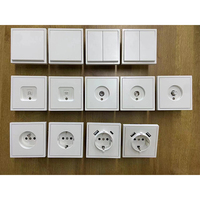 Panel de Pared MVAVA EU para PC, 20W PD, Carga Rápida, Tomacorrientes USB C, Interruptores de Luz de Pared con Botón Grande de 1 y 2 Vías