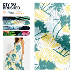 Tissu DTY en soie de lait non brossée, haute élasticité, 100D 150D, impression personnalisée en gros pour vêtements de sport et t-shirts - Product Image 1