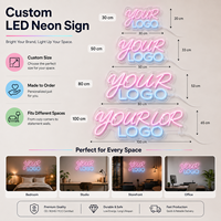 Enseigne néon LED en acrylique personnalisable, à intensité variable, de qualité supérieure, pour le dropshipping et la vente en gros en usine, idéale pour les projets de branding de détail