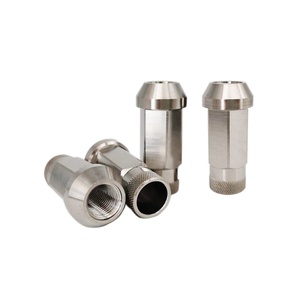 Écrous de roue et boulons de roue en alliage de titane TC4 de qualité supérieure pour voitures - Vente directe du fabricant, écrous de roue en titane CNC pour l'automobile - Product Image 5