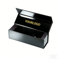 Caja para Botellas, Caja Rígida Magnética para Vino y Licores con Estampado en Dorado y UV, Empaque de Regalo Resistente