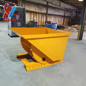 Contenedores de tolva de acero de gran capacidad para trabajo pesado, gran oferta, contenedor basculante para montacargas - Product Image 6