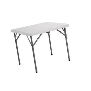 Hot Selling Durable HDPE plastic foldable Square folding dining table