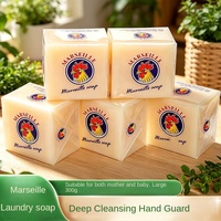 Savon en forme de coq de Marseille 300g, savon à lessive à l'huile de coco pour vêtements et sous-vêtements, parfum naturel et mousse riche, détachant
