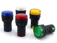 Lampe indicatrice à montage sur panneau AD16-22, 22 mm, LED, AC/DC, signal d'équipement, lampe pilote en plastique