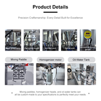 Mélangeur de lotion 30L, homogénéisateur sous vide, émulsifiant, mélangeur à cisaillement élevé pour la production pilote et en petites séries