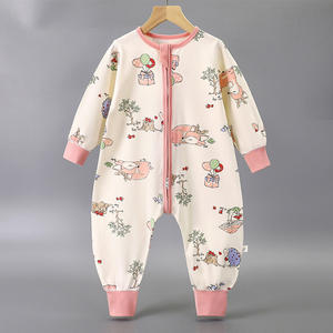 Saco de dormir grueso de invierno para bebé, mono de manga larga para bebé, mono para niño pequeño de 3 a 60 <span class=keywords><strong>meses</strong></span>, ropa de dormir acolchada de algodón cálido, pijamas para niños - Product Image 1