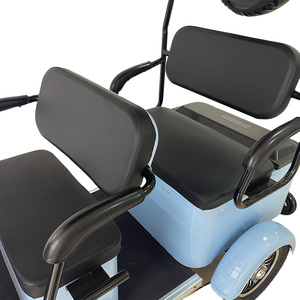 Quadricycle électrique Holladay 1000w, <span class=keywords><strong>4</strong></span> places, vélo électrique de tourisme, scooter à <span class=keywords><strong>4</strong></span> roues avec toit et rideaux de pluie - Product Image 6