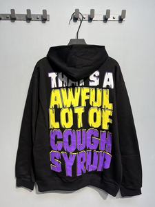 Eso es un montón horrible de COUPH SYRUP de alta calidad 100% algodón High Street Alphabet Trendy Brand Loose Casual Hat Hoodie para hombres - Product Image 4