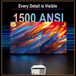 Máy chiếu video 4K thực thụ 1500 ANSI, màn hình phản chiếu thông minh Android 12, máy chiếu rạp chiếu phim Cubelite Mini <span class=keywords><strong>Beamer</strong></span> 4K 1080P - Product Image 3