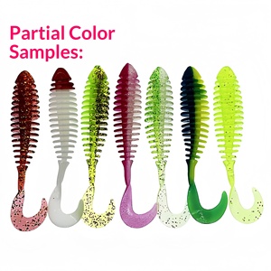 Nouvelle Leurre Souple Bionique à Queue Frisée OEM 85mm 2.9g 8pcs pour Pêche en Mer et en Rive (Bar) Sans Hameçons Utilisation <span class=keywords><strong>Bateau</strong></span>/Côtier - Product Image 4