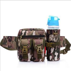 WB02 Riñonera Táctica para Camping al Aire Libre con Bolsa Desmontable para Botella de Agua, Bolsillo Porta Botella, Riñonera con Sistema Molle - Product Image 6